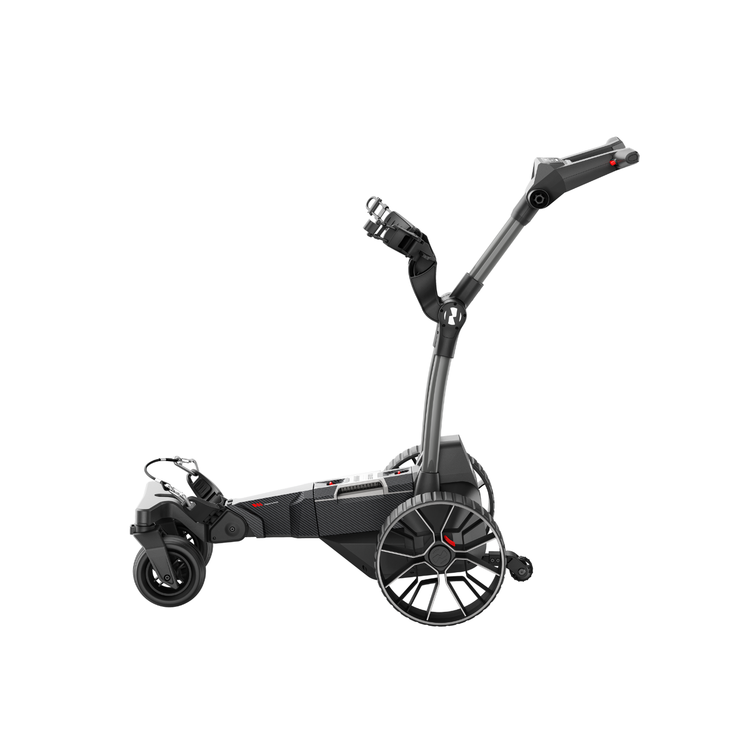 Birdie 3X Auto Follow Electric Golf Cart with Remote, 36 Hole Battery, Follow Me Electric Golf Push Carts, All Terrain Wheels, Smart Power Assist, Super Compact Golf Cart Electric