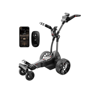 Birdie 3X Auto Follow Electric Golf Cart with Remote, 36 Hole Battery, Follow Me Electric Golf Push Carts, All Terrain Wheels, Smart Power Assist, Super Compact Golf Cart Electric
